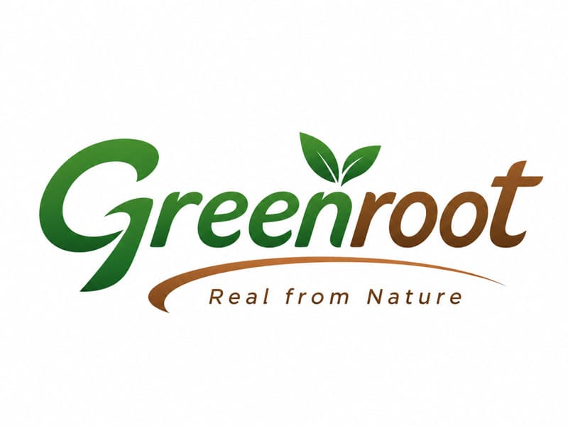 Green Root sustainable brand logo design